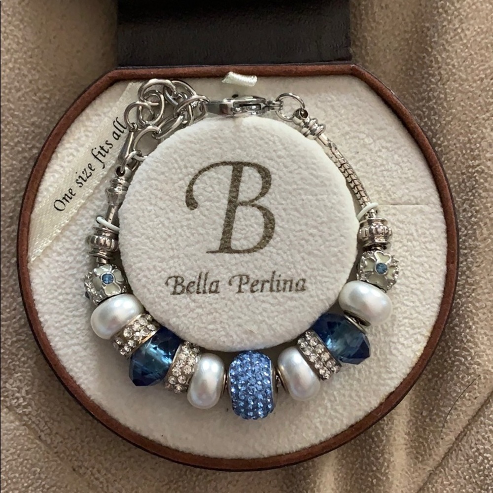 Bella Perlina Blue Charm Bracelet - NWT